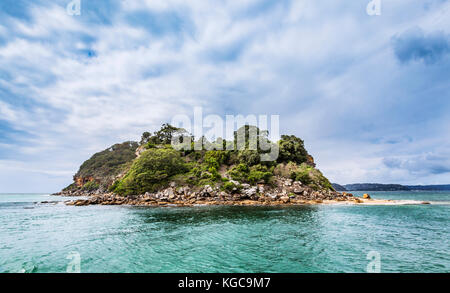 Australien, New South Wales, Central Coast, Broken Bay, Blick auf den Lion Island Nature Reserve in den Hawkesbury River estuary Stockfoto