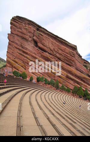 Red Rocks Amphitheater, Denver, Colorado. Stockfoto