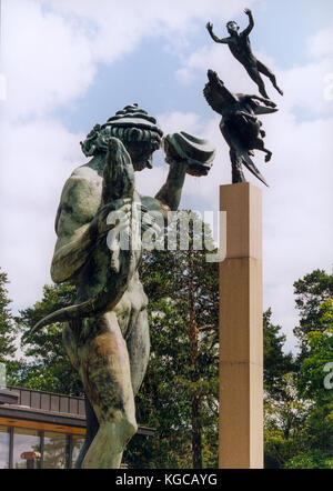 Milles gården in Stockholm Lidingö 2003 ein Open Air Museum mit Skulpturen von Carl Milles schwedische Skulptur Stockfoto