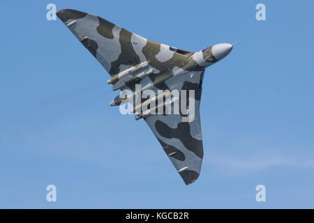 Vulcan Bomber im Flug Stockfoto