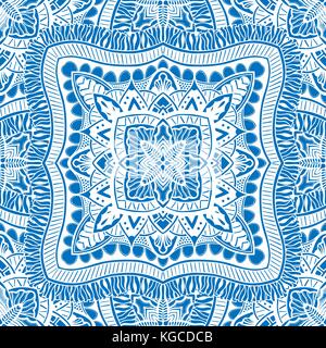 Schöne nahtlose blau Muster. Vector Illustration Bild. Stock Vektor