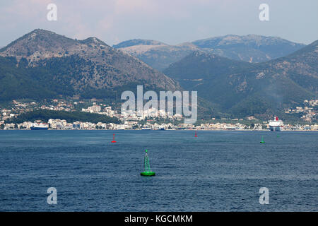 Igoumenitsa Hafen mit Fähren Griechenland Stockfoto