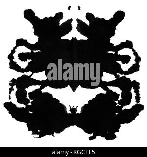 Ink blot für psychiatrische Auswertungen. Stockfoto