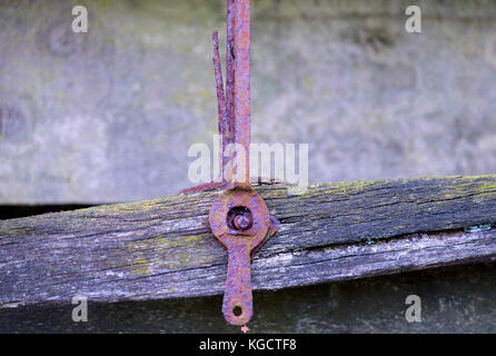 Alte Holz garten Skalen Stockfoto