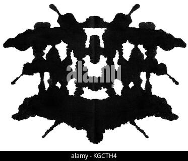 Ink blot für psychiatrische Auswertungen. Stockfoto