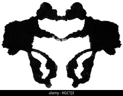 Ink blot für psychiatrische Auswertungen. Stockfoto