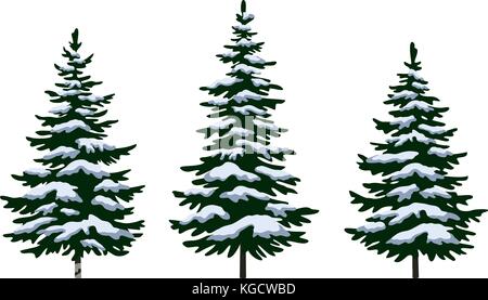 Weihnachten Tannen Stock Vektor