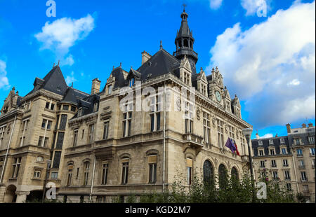 Das Rathaus der Stadt Vincennes. Stockfoto