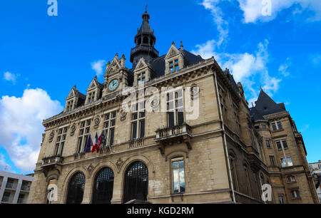 Das Rathaus der Stadt Vincennes. Stockfoto