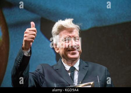 Italien, Rom, 04. November 2017: Rom Film Festival 2017, David Lynch erhält den Lifetime Achievement Award Foto © Fabio mazzarella/Sintesi/Alam Stockfoto