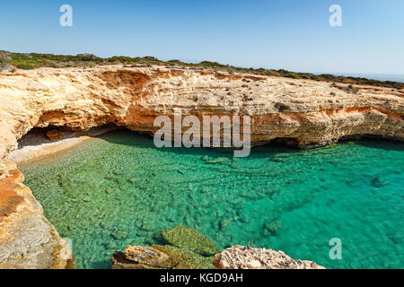 Ein Strand der Insel Koufonisi in Kykladen, Griechenland Stockfoto