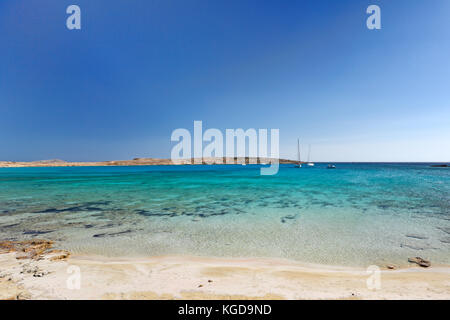 Pori Strand von der Insel Koufonisi in Kykladen, Griechenland Stockfoto