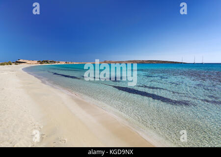 Pori Strand von der Insel Koufonisi in Kykladen, Griechenland Stockfoto