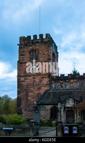 Pfarrkirche St. Maria, Cheadle, High Street, Greater Manchester Stockfoto