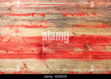 Licht braun und rot Holz Textur Hintergrund, Ansicht von oben Stockfoto