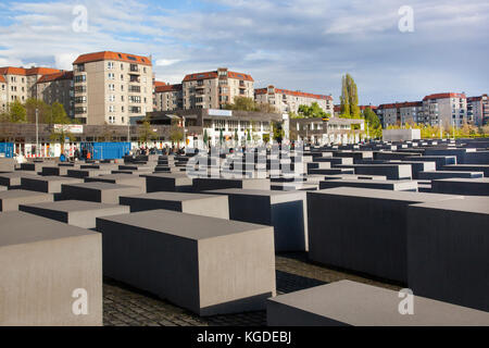 Denkmal für die ermordeten Juden Europas. Berlin, Deutschland Stockfoto