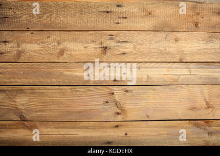 Hellbraune Holz Textur Hintergrund, Ansicht von oben Stockfoto