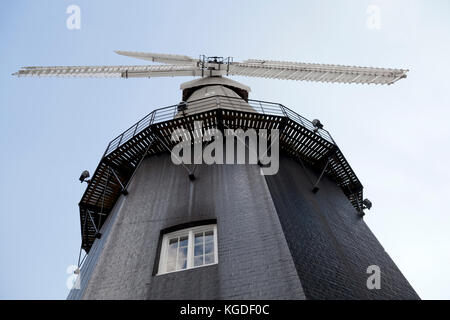 Union, Cranbrook, Kent, UK Windmühle, Englands größte Kittel Mühle, erbaut im Jahre 1814. Stockfoto