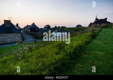 Parks Canada's Fortress Louisbourg National Historic Site in Cape Breton, Nova Scotia, Kanada. Stockfoto