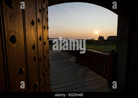 Parks Canada's Fortress Louisbourg National Historic Site in Cape Breton, Nova Scotia, Kanada. Stockfoto