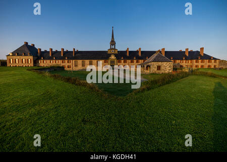 Parks Canada's Fortress Louisbourg National Historic Site in Cape Breton, Nova Scotia, Kanada. Stockfoto