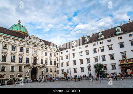 Der Schatzkammer in der Hofburg in Wien Stockfoto