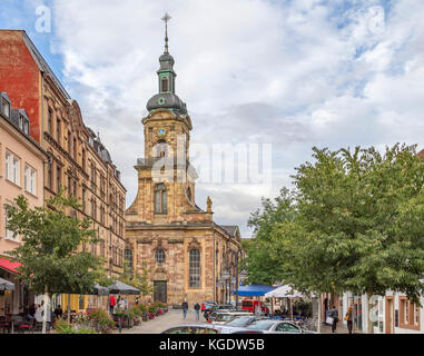 Blick auf die Stadt Saarbrücken, der Landeshauptstadt des Saarlandes in Deutschland Stockfoto