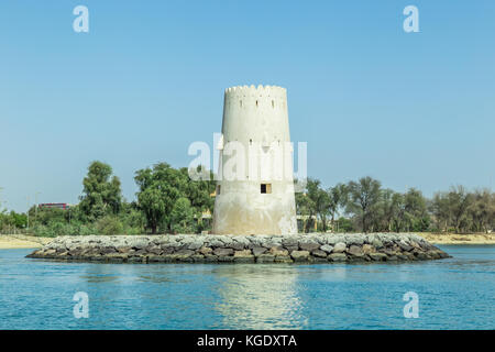 Abu Dhabi, Vereinigte Arabische Emirate, Mai 20, 2017; Al Maqta Tower Stockfoto