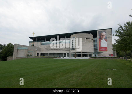 Die Saint John Paul II Nationalheiligtum in Washington DC, USA. Stockfoto