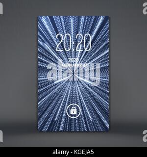 Moderne Bildschirm sperren für mobile Apps.-Smartphone. 3D-Gitter Hintergrund. abstract Vector Illustration. Stock Vektor