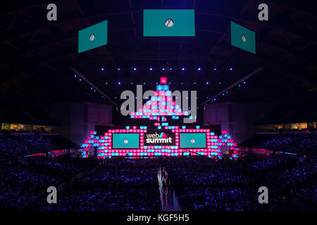 Lissabon, Portugal. 6 Nov, 2017. Im Mittelpunkt des Web Gipfel Opening Night, Kredit: Rachel Torres/Alamy leben Nachrichten Stockfoto