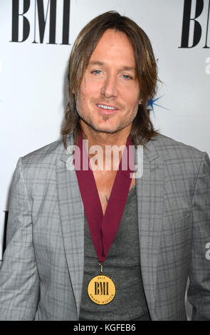 Nashville, Tennessee, USA. 7 Nov, 2017. Keith Urban 2017 bmi Land Auszeichnungen bei bmi Music Row Sitz gehalten. Credit: laura Farr/admedia/zuma Draht/alamy leben Nachrichten Stockfoto