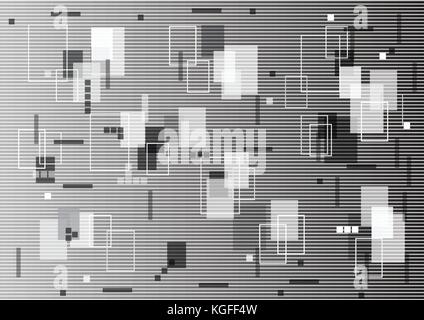 Zusammenfassung Hintergrund Farbverlauf und retangle Stil, Graustufen Stil. vector Hintergrund Stock Vektor