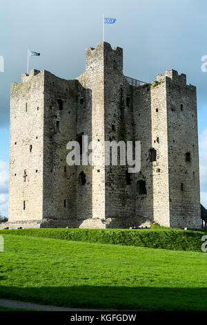 Das Schloss von Trim in der Grafschaft Meath in der Nähe von Dublin, Republik Irland, Drehort für den Film braveheart mit Mel Gibson Stockfoto