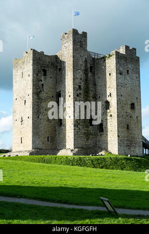Das Schloss von Trim in der Grafschaft Meath in der Nähe von Dublin, Republik Irland, Drehort für den Film braveheart mit Mel Gibson Stockfoto