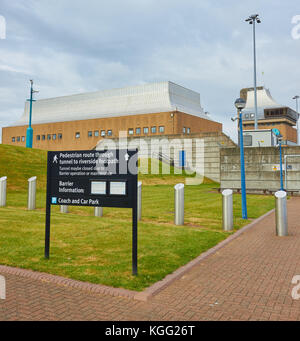 Umweltagentur Thames Barrier Control Center, Greenwich, London Stockfoto