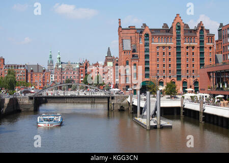 HafenCity Hall in Speicherstadt, HafenCity, hamburg, deutschland, europa I sogenanntes Hafenrathaus, Speicherstadt, HafenCity, Hamburg, Deutsch Stockfoto