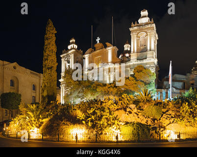 St. lawrence Stiftskirche in Birgu (Malta) Stockfoto