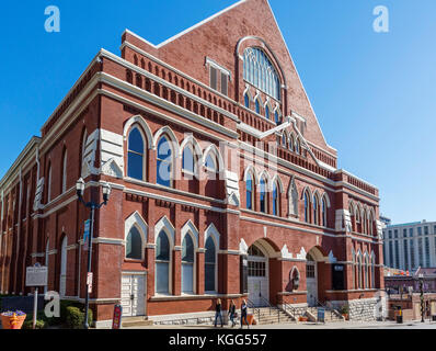 Ryman Auditorium, einst die Grand Ole Opry House von 1943 bis 1974, Nashville, Tennessee, USA Stockfoto