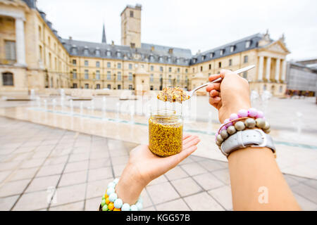 Dijon Senf in Frankreich Stockfoto