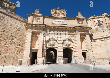 Victoria Gate in Valletta (Malta) Stockfoto