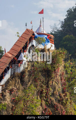 Garjiya Devi Tempel ist ein Devi Tempel in der Garjiya Dorf in der Nähe von Ramnagar, Uttarakhand, Indien, am Rande der Corbett National Stockfoto