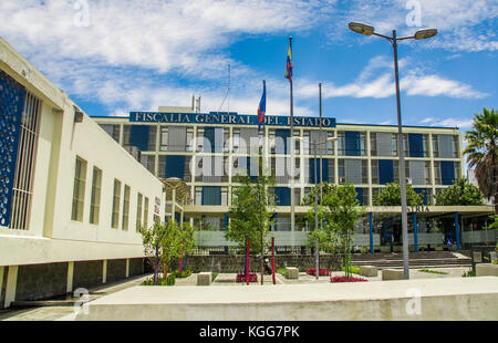 Quito, Ecuador - 23. Oktober 2017: Im Freien der Staatsanwaltschaft und Gebäude in der Stadt von Quito, Ecuador Stockfoto