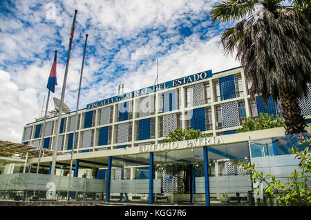 Quito, Ecuador - 23. Oktober 2017: Im Freien der Staatsanwaltschaft und Gebäude in der Stadt von Quito, Ecuador Stockfoto