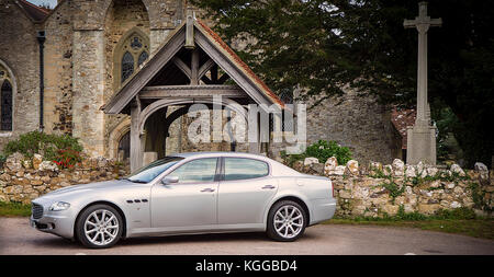 Der Maserati Quattroporte wurde zunächst nur in einer Konfiguration mit der duoselect Getriebe ausgerüstet sind. Stockfoto