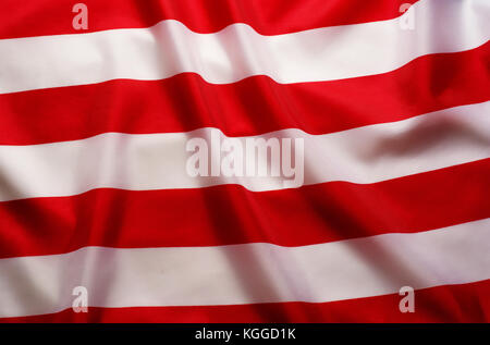 Amerikanische Flagge Hintergrund mit roten und weißen Streifen Stockfoto