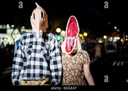 LOS ANGELES - 31. Oktober: Halloween Parade in West Hollywood. Oktober 31, 2017 in Los Angeles, CA Stockfoto