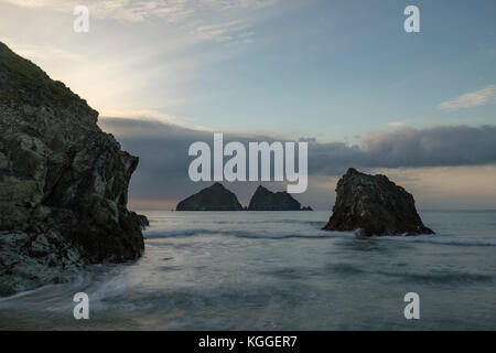 Holywell Bay, Gull Rocks, Cornwall, England, Vereinigtes Königreich Stockfoto