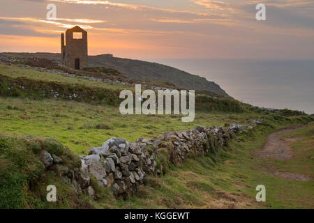 Botallack Mine, Cornwall, England, Großbritannien Stockfoto