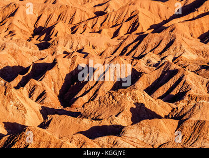 Mars Tal oder Death Valley, Erhöhte Ansicht, San Pedro de Atacama, Atacama-Wüste, Antofagasta Region, Chile Stockfoto